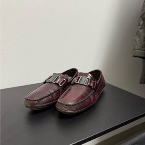 Salvatore Ferragamo Men's Dark Red Loafers